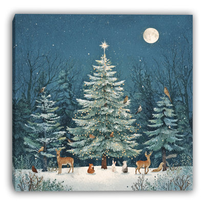 «Forest Carol Under the Moon», art mural sur toile tendue