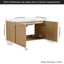 Meuble-lavabo flottant de 36 po avec lavabo, armoire murale moderne en chêne clair, cuve en céramique à bord mince, portes à fermeture en douceur, rangement spacieux, installation facile