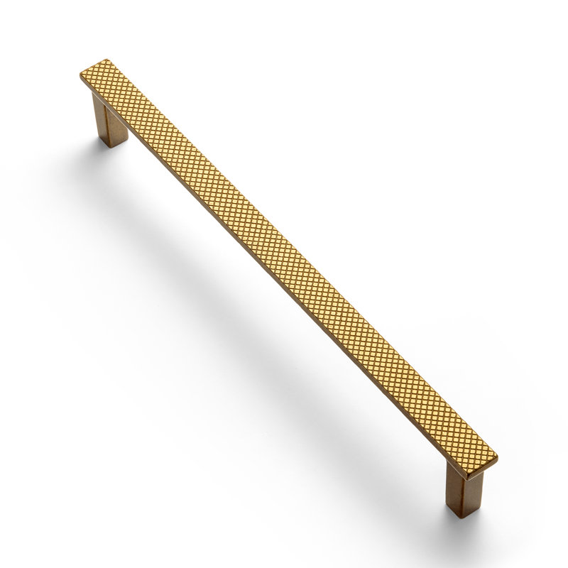 Poignée barre antidérapante en filet, Laiton antique, 5 3/5"