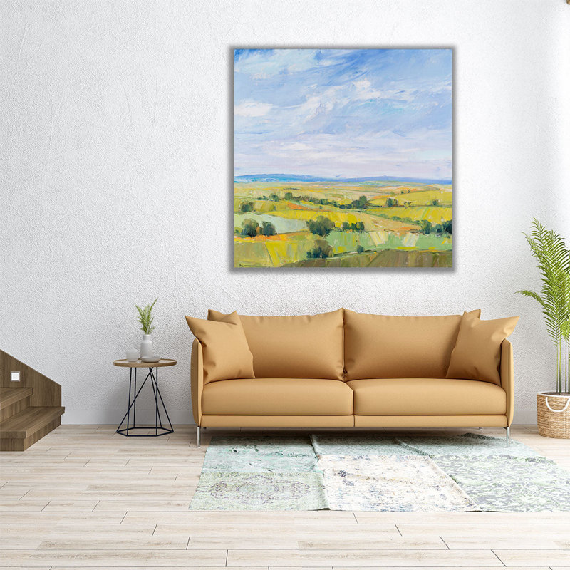 «Pittoresque vue I», reproduction d'art sur toile, H 12 po x l 12 po