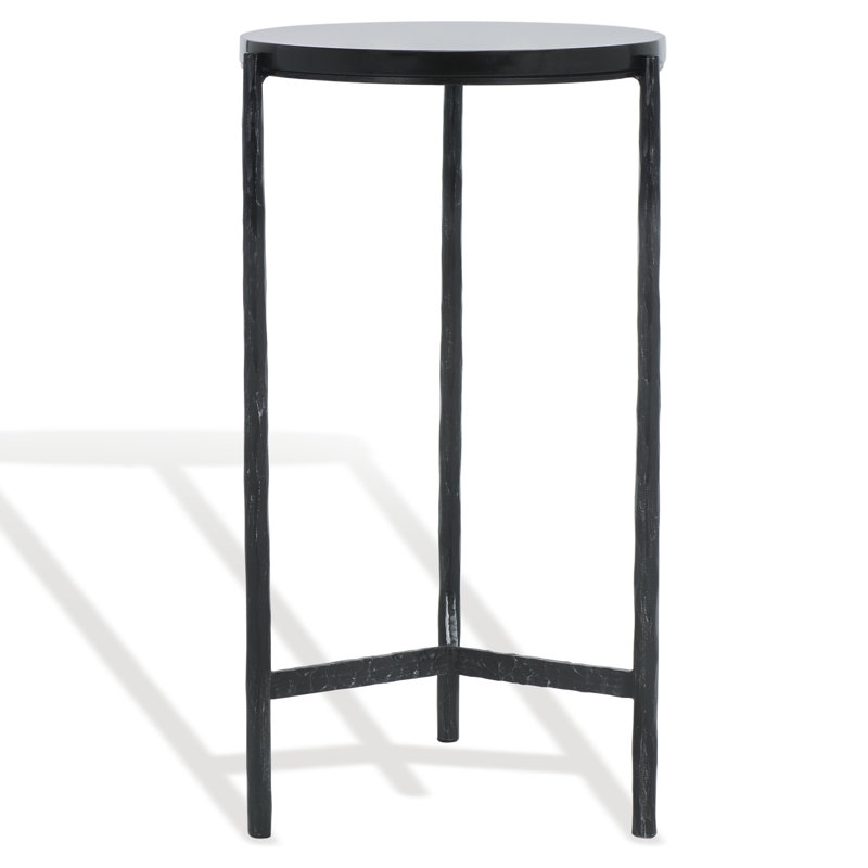 Marylou Marble Top Drink Table, Black