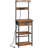 Bakers Rack With Drawer,microwave Stand With Power Outlet, Coffee Bar Station With 4 Hooks