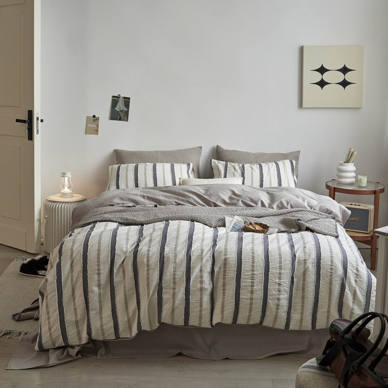 Ensemble de housse de couette, Housse de couette grand et 2 taies décoratives
