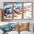 Toile avec cadre flottant brun