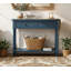 Console de style traditionnel avec deux tiroirs et une tablette inférieure (bleu marine foncé)