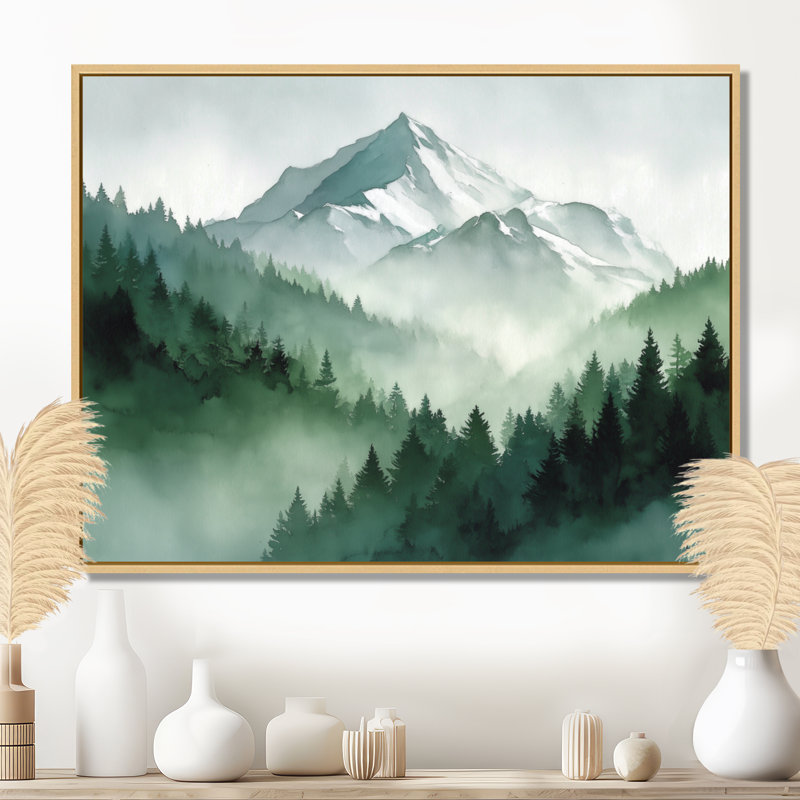 Impression sur toile, paysage marocain, montagnes du matin, H 12 po x l 20 po, Cadre flottant, Natural