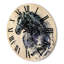 Portrait d'un cheval frison avec une longue horloge murale-63903633