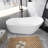 66.9'' x 31.5'' Soaking Solid Surface Bathtub
