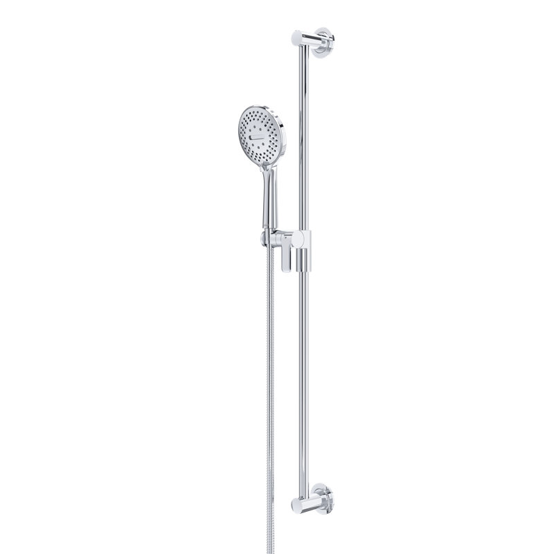 Handshower Set With 36" Slide Bar And 5-Function Handshower, Chrome