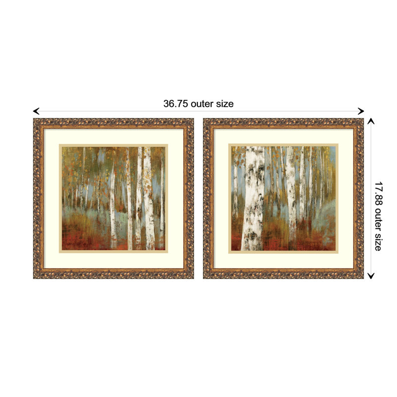 Along the Path  - set of 2  by Allison Pearce Framed Wall Art Prints