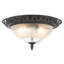 Catherine Traditional and Classic Ornate and Floral Glass Flush Ceiling Light Fitting-98713035