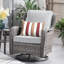 Ensemble de conversation en osier / rotin 7 personnes avec chaises pivotantes et coussins Guilen-98627614-98627612
