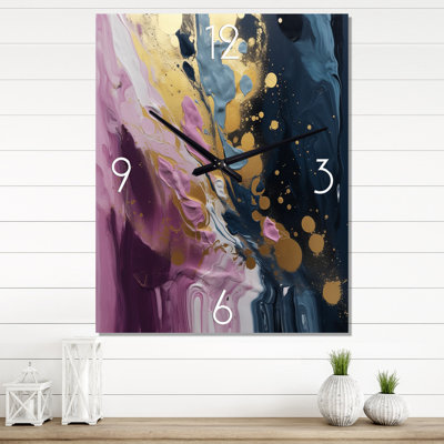 Ilonca - Abstract Painting Wall Clock