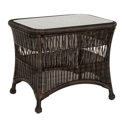 Table d'appoint avec plateau en verre