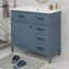 Meuble-lavabo 36 po avec comptoir en céramique, tiroirs rabattables, tablette réglable-1817004330