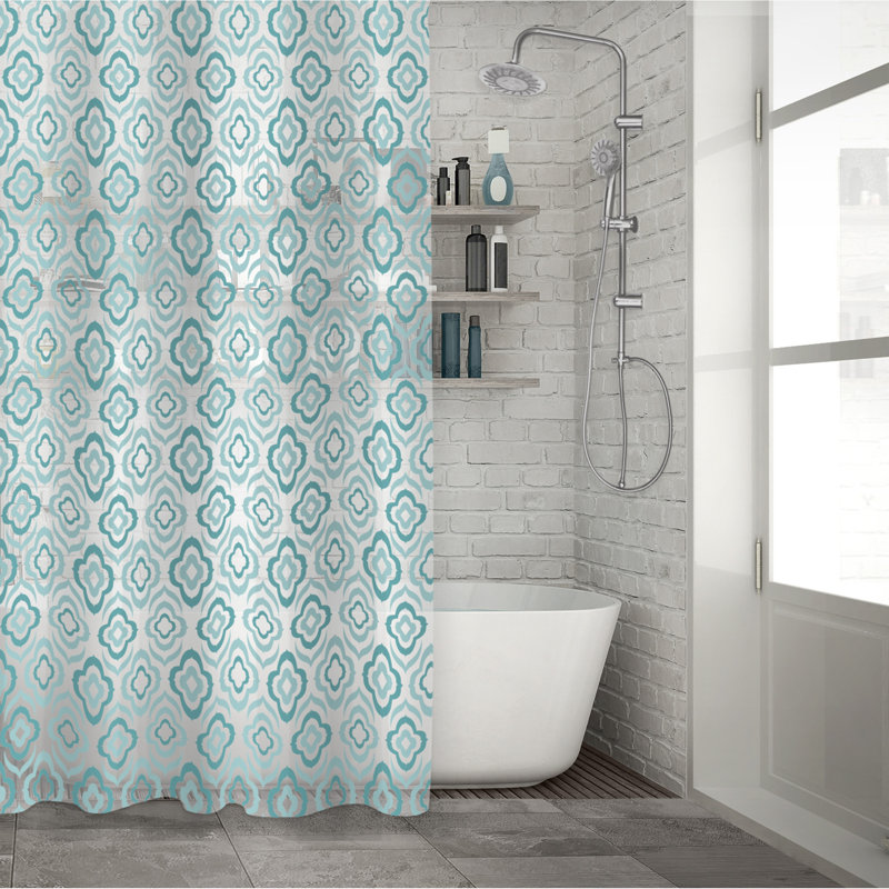 Rideau de douche Aqua Geo Peva imprimé