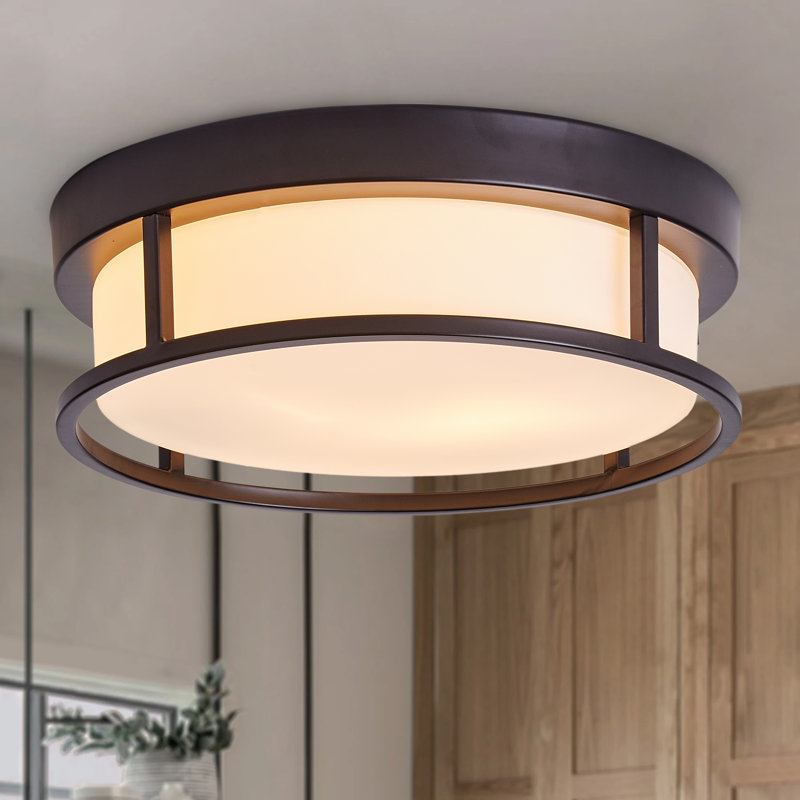 Plafonnier encastré rond 2 lumières Arath