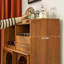 Vitrine en acier inoxydable de style antique