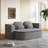 2-In-1 Foldable Sofa With Multi - Functional Blanket, Convertible Sleeper Foam Sofa Bed For Living Room, Bedroom, Lounge, And Studio-146888389