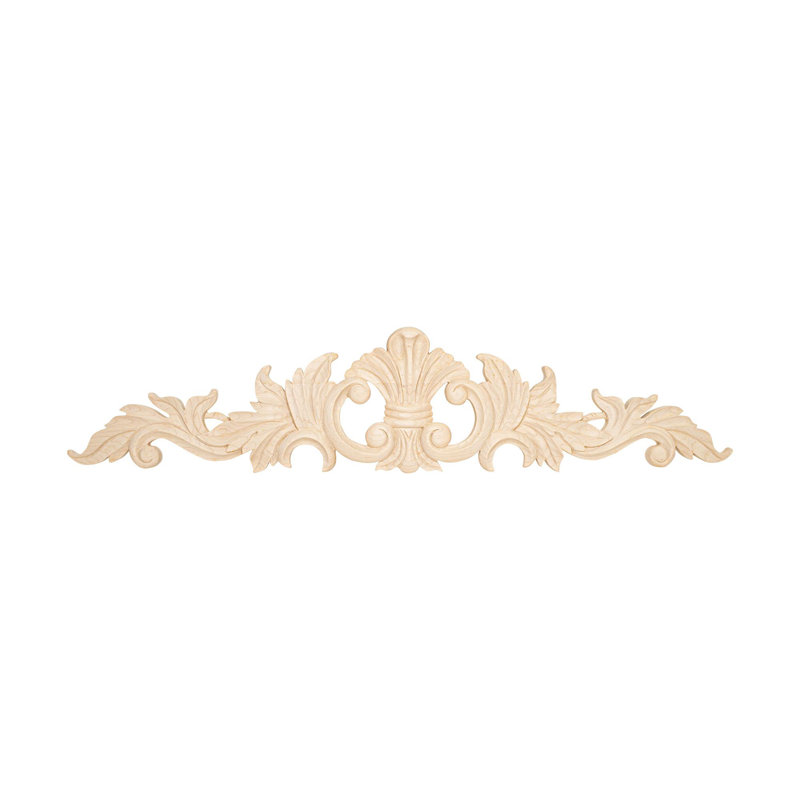 Décoration décorative en résine 6,5 po x 30 po, Érable dur pêche