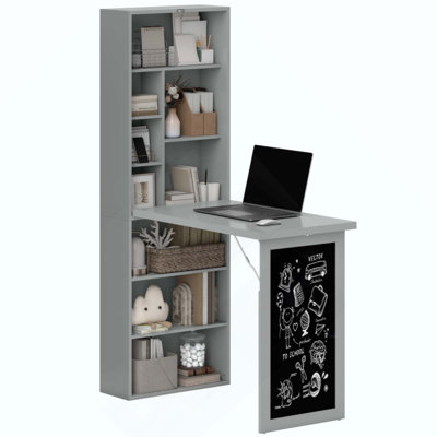 Bureau d'ordinateur pliable, bureau d'ordinateur mural