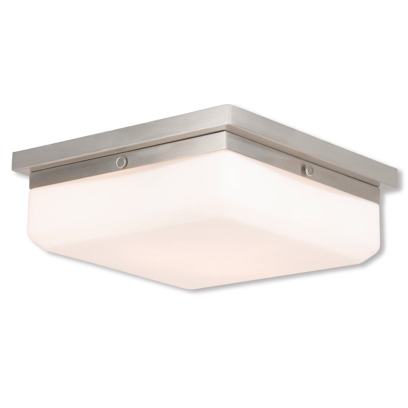 Plafonnier encastré 3 lumières Cara, Nickel brossé