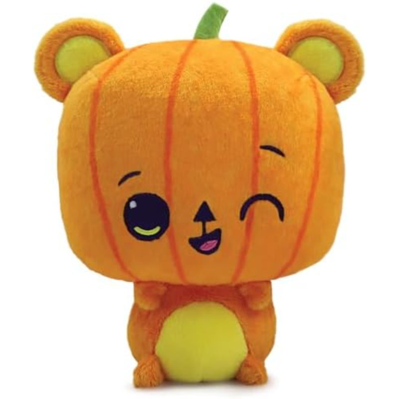 Animal en peluche doux, ours citrouille d'Halloween