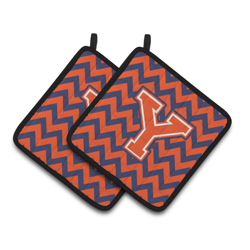 Poignée à chevrons, Y, Orange/Bleu foncé