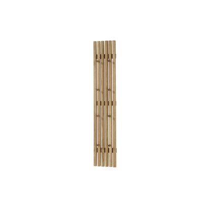 Wandgarderobe aus Massivholz mit 8 Haken