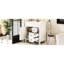Meuble-lavabo de 30 po avec lavabo en céramique, deux tiroirs et tablette réglable - Rangement pratique pour les petits articles essentiels-2043356335