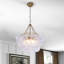 Lustre 6 lumières boule de verre