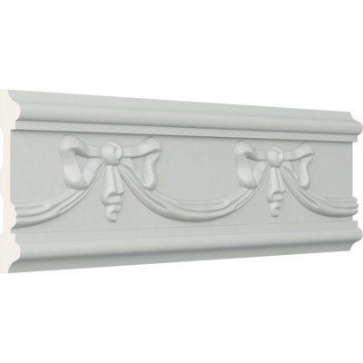 Rail de chaise fédéral H 4 3/8 po x P 3/4 po x L 94 1/2 po (répétition 6 3/8 po)