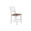 Ensemble de salle à manger blanc à hauteur de comptoir 5 pièces 4 chaises X
