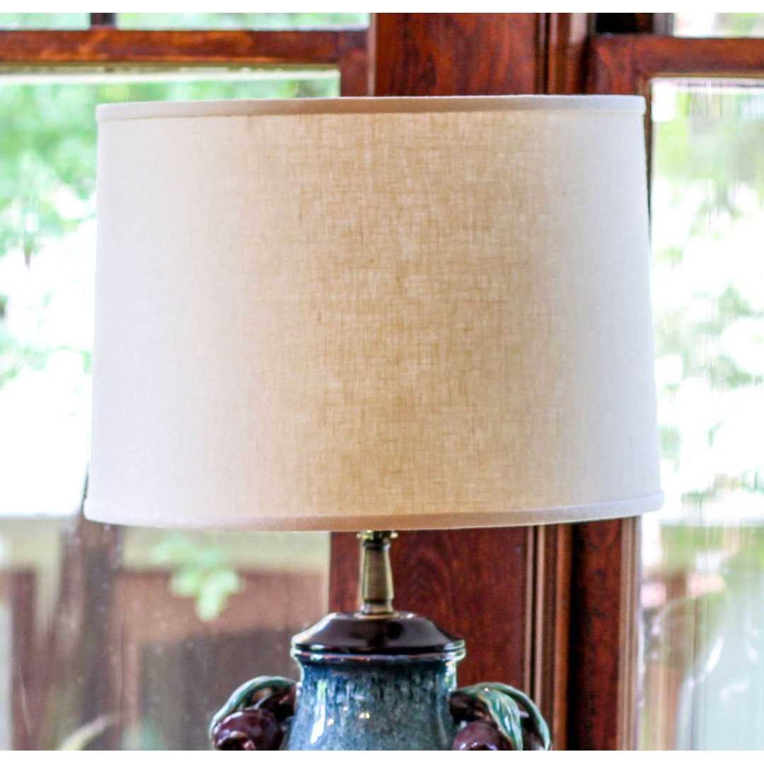 11.5'' H x 17'' W Linen Drum Lamp Shade Alcott Hill® 