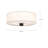 Theo Linen Semi Flush Mount-66310809