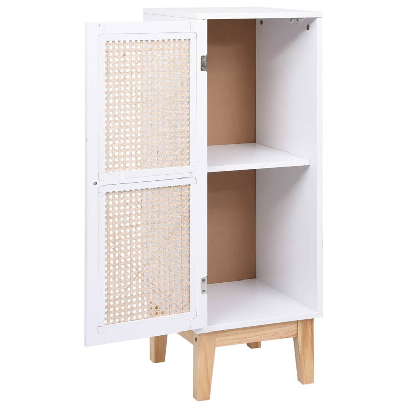 Urlingford 35cm Sideboard, White/Light Brown