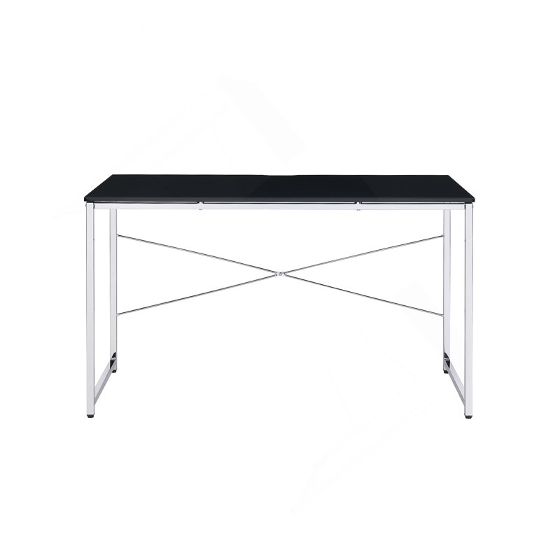 Bureau de meuble-lavabo noir et chrome