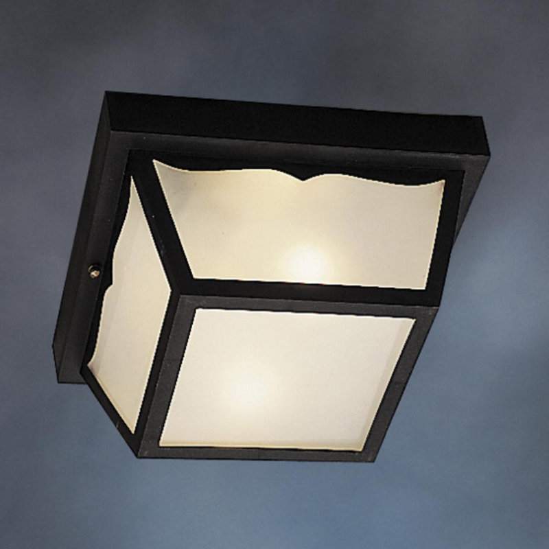 Plafonnier encastré 10,5 po 2 lumières Mulgrave, Noir