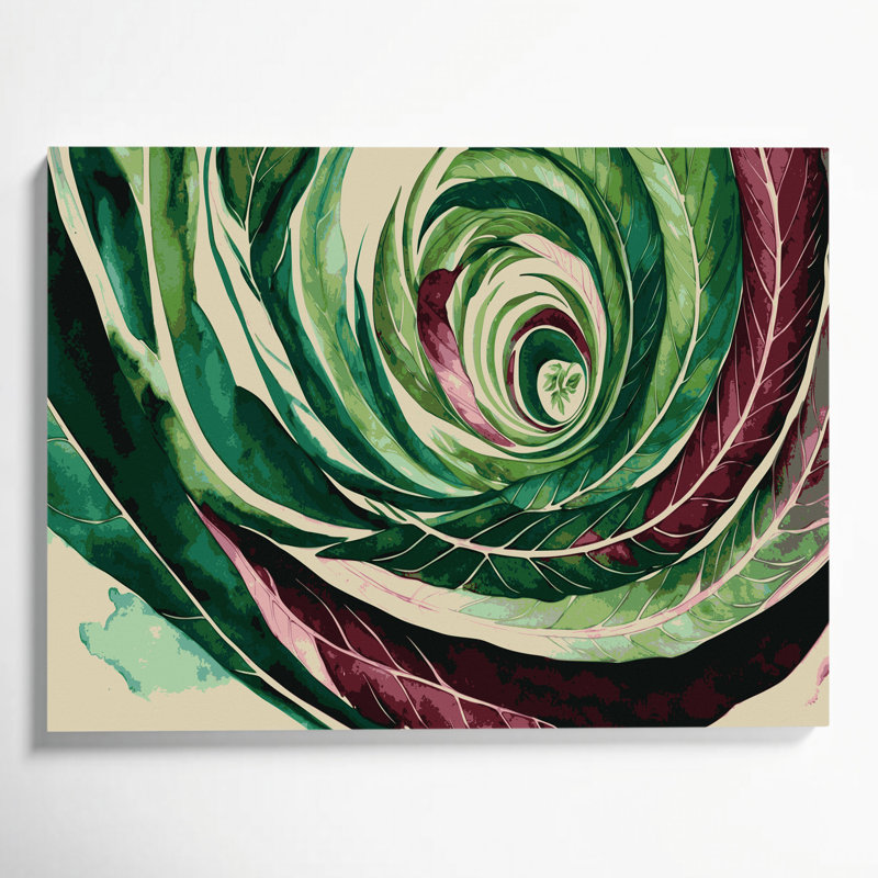 Art mural sur toile Botanical Maranta, H 11 po x l 14 po