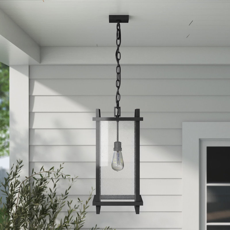 Acuna Outdoor Hanging Lantern, Black