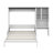Multi-Functional Murphy Bed with Sofa, Desk and Storage Cabinet, Space-Saving Foldable Design