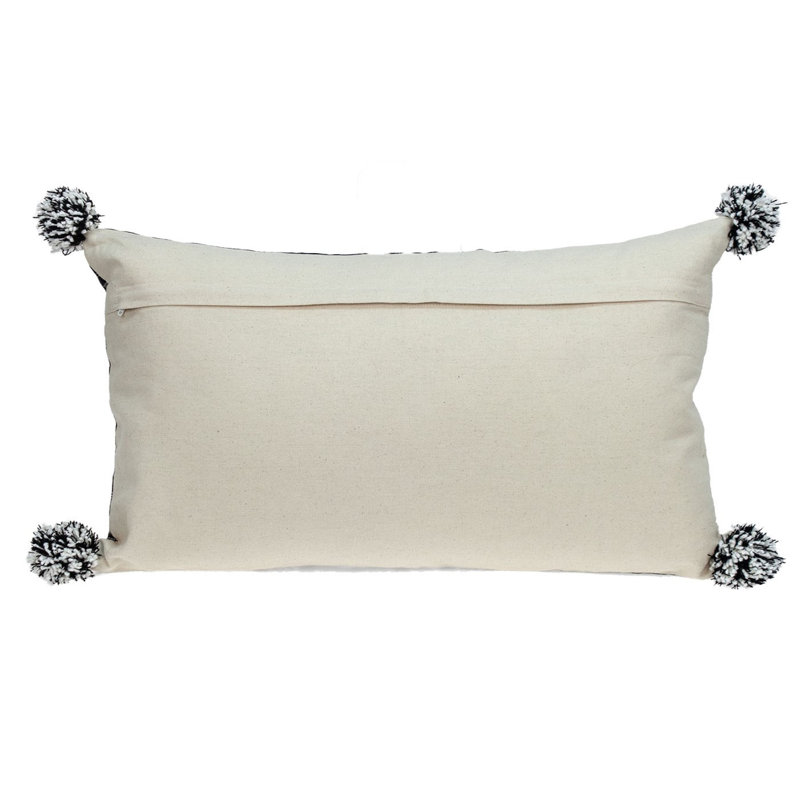 Raven Transitional Black Throw Pillow