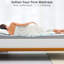 Très grand matelas en mousse viscoélastique imprégnée de gel de très grande densité de 2 pouces pour un sommeil doux et rafraîchissant