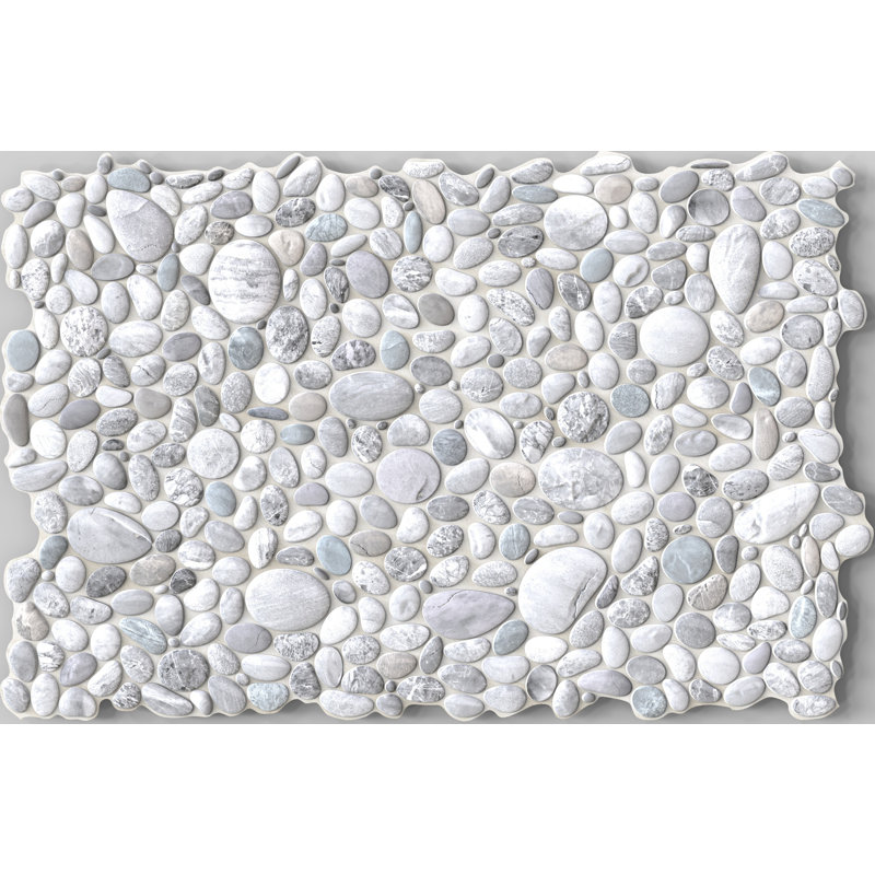 Panneau mural 3D 25 po x 39 po Falkirk Renfrew II (paquet de 1), Blanc / gris