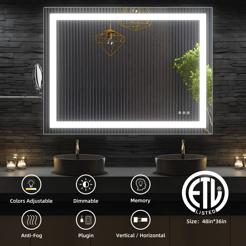 Gulesta Rectangle Mirror, 48" x 36"