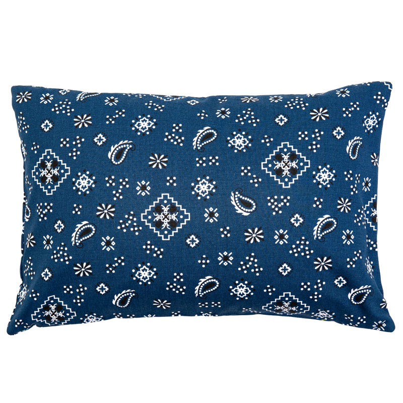 Allen Lumbar Rectangular Pillow Cover & Insert, Navy, 14" x 48"