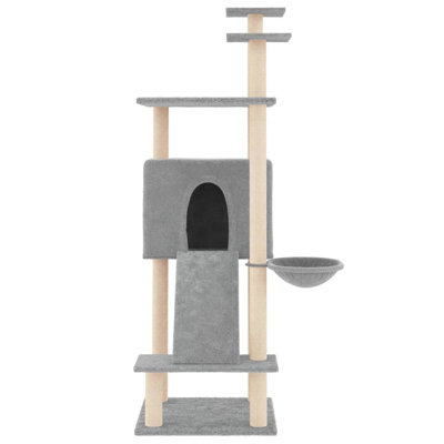 vidaXL Cat Tree Engineered wood Large Cat Tree Rectangular