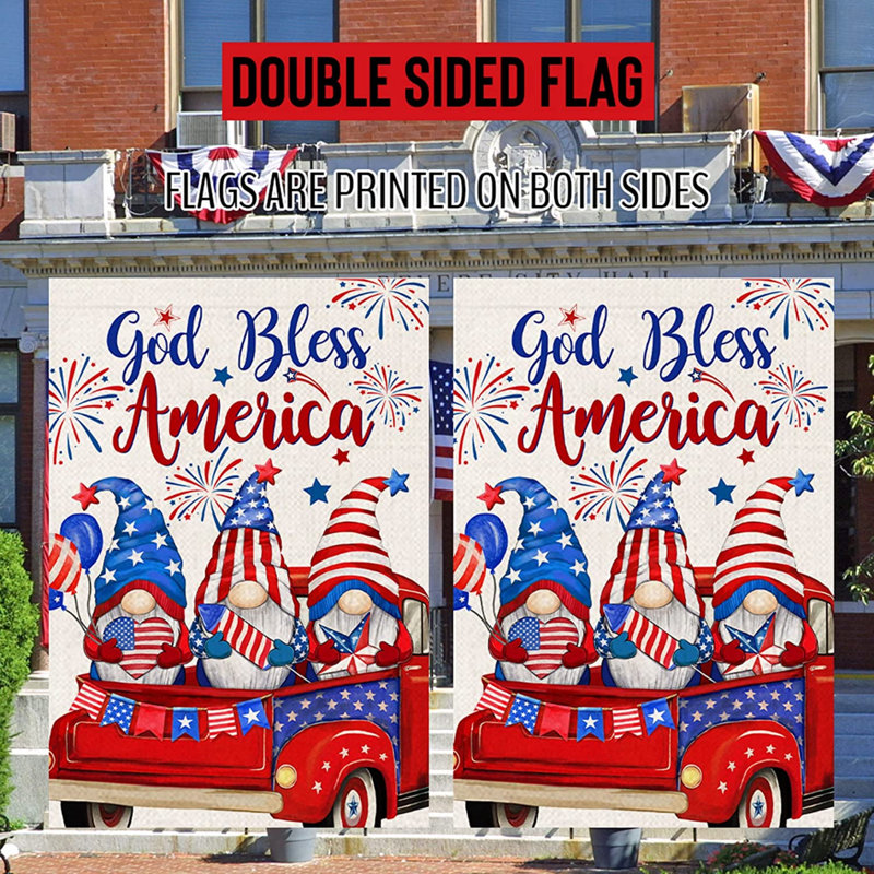 Drapeau de maison en polyester 28 po x 40 po Glynys