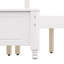 Structure de lit plateforme très grand avec tête de lit à vagues rétro, support de lattes en bois, aucun sommier requis, assemblage facile, structure robuste, mobilier de chambre à coucher avec design rétro classique, blanc-895541219