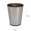 Corbeille à papier 5 litres | Plateau rond rond | Poubelle | Salle de bain | Chambre à coucher | Cuisine | Bureau | Dortoir | Poubelle d'élimination des déchets | Déchets | Acier inoxydable